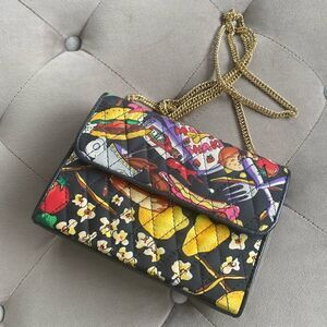 Nicole Miller Vintage Novelty Caviar Absolut Quilted Handbag Purse